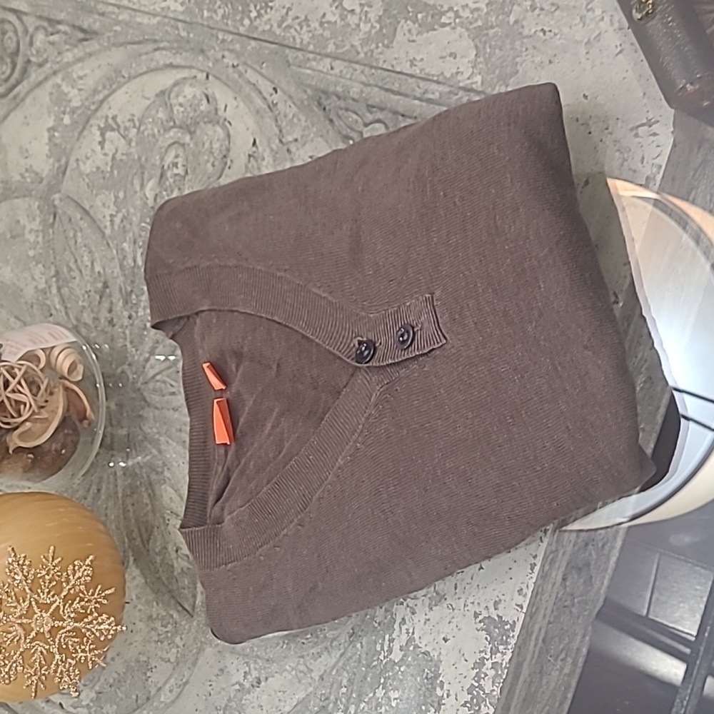 HUGO BOSS MEN'S LINEN SWEATER LARGE